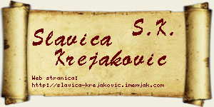 Slavica Krejaković vizit kartica